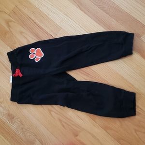 Nickelodeon Paw Patrol, size 5, black jogging pants, cinched at bottom